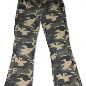 Tommy Hilfiger Camo Pants Cargo Women's Size 7 Vintage 2000s Y2K